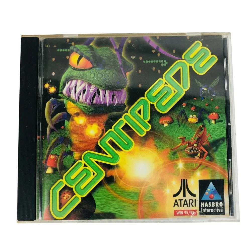 Centipede PC CD ROM Windows 95/98 Atari Hasbro Interactive Arcade‎ Game 1998 VTG